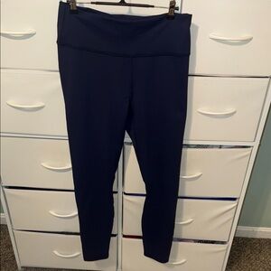 Fabletics Navy Blue High-Waisted Leggings